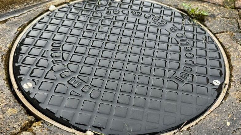 drain in a footpath