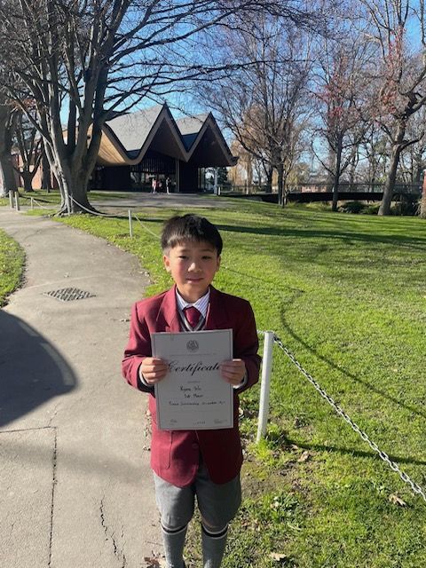 prizewinning student and scholarship recipient