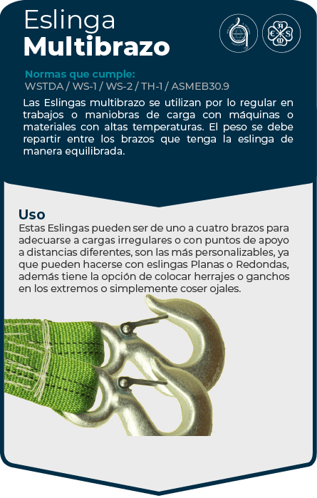 Eslingas Multibrazo