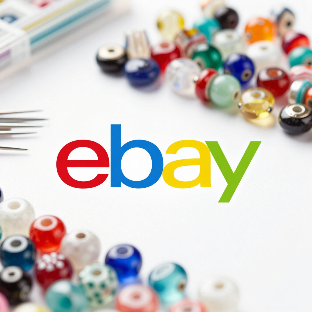 Ebay logo and beads
