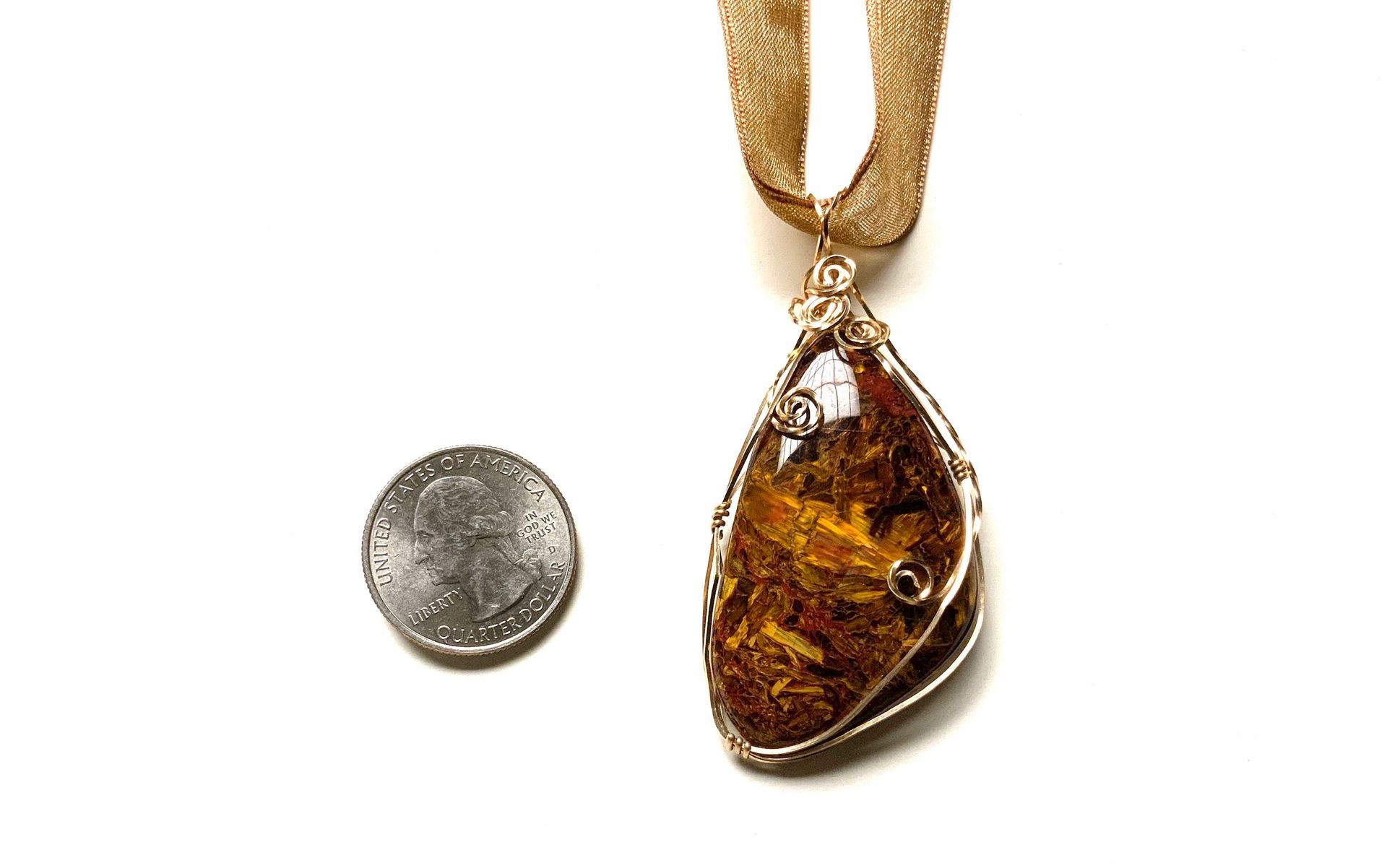 Wire wrapped necklace
