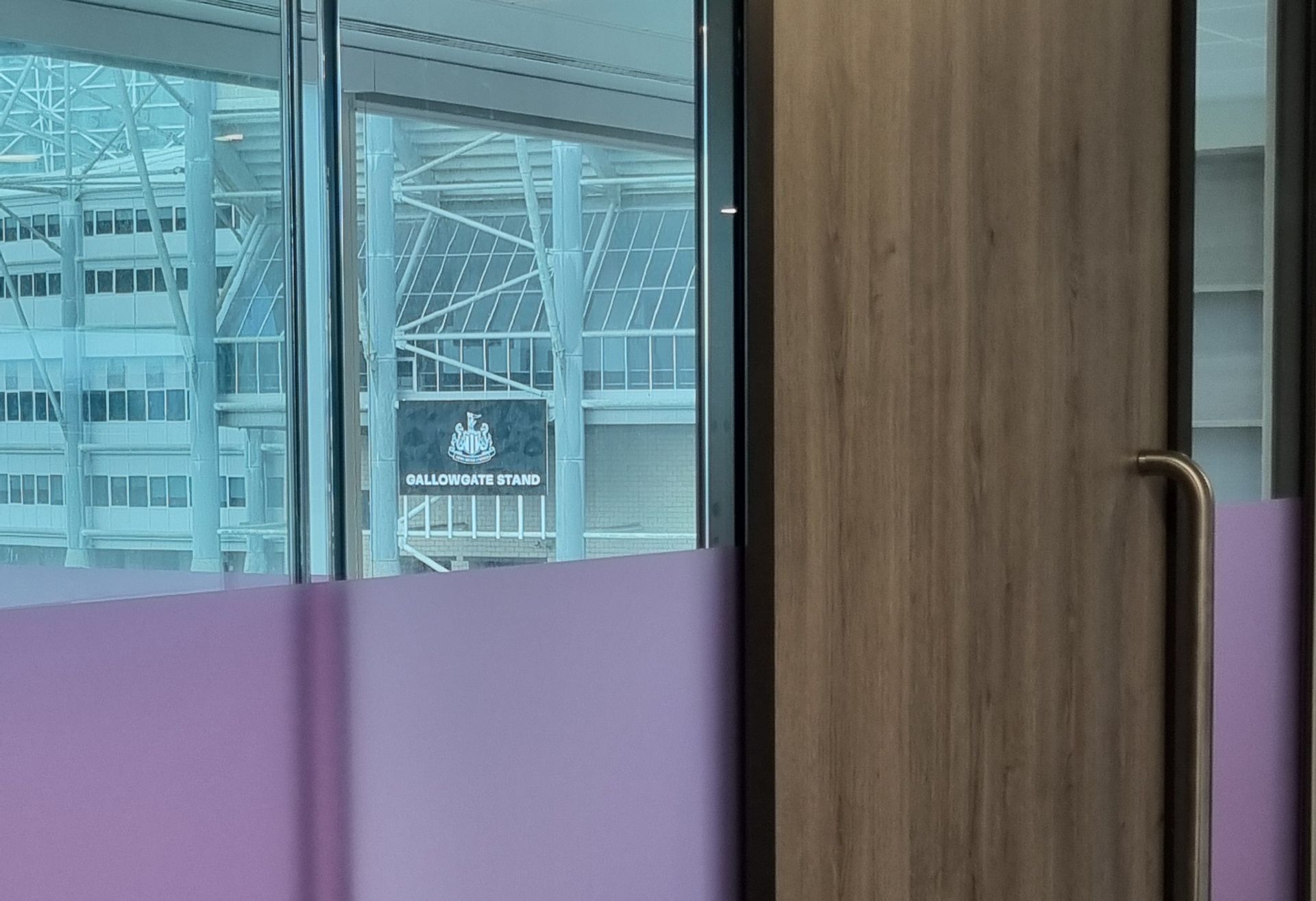 Double Glazed Office Glass Partition close to St James' Park home of Newcastle United