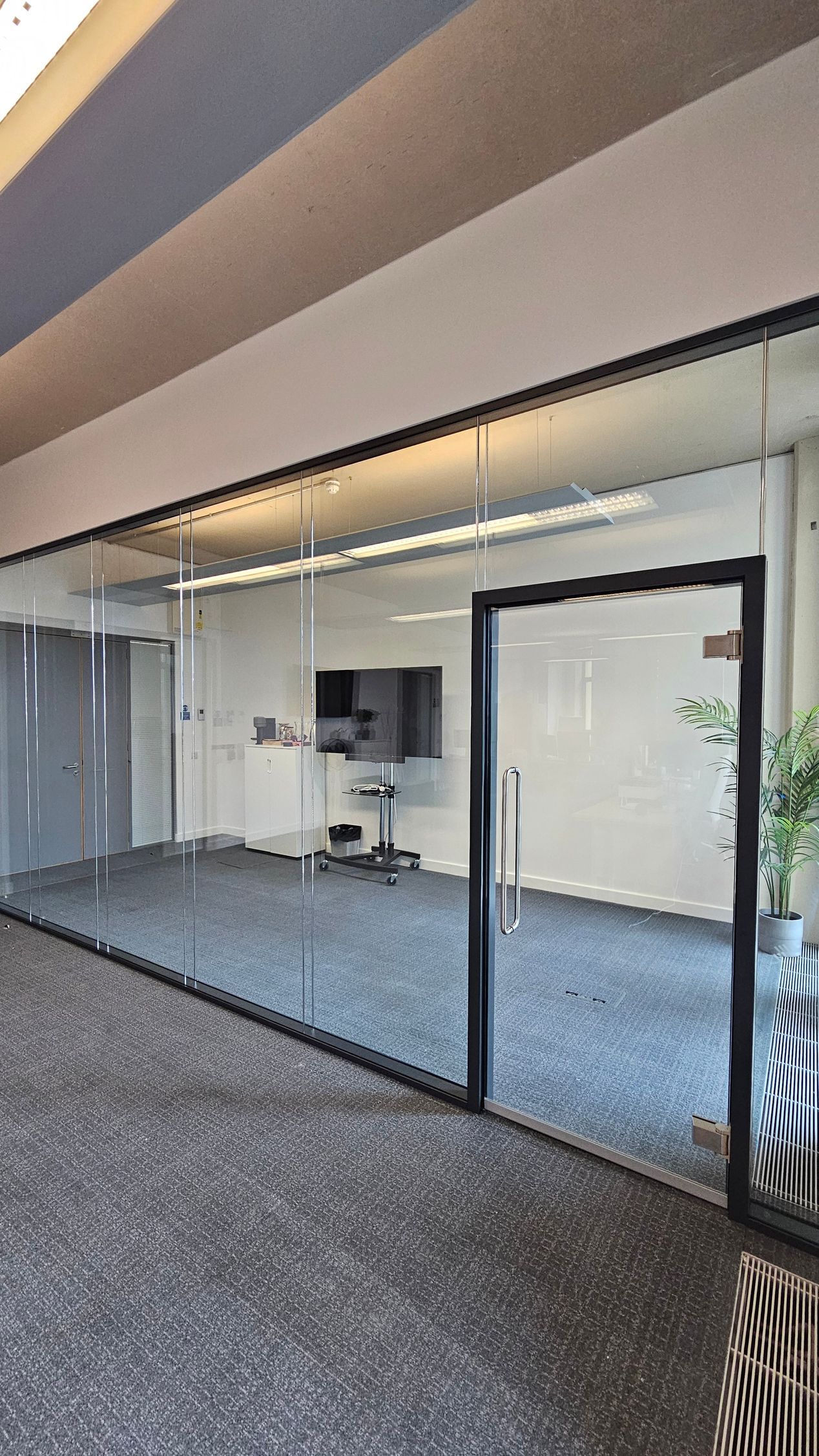 Double Glazed Office Glass Partitions installed by Clear Divide in Newcastle City Centre