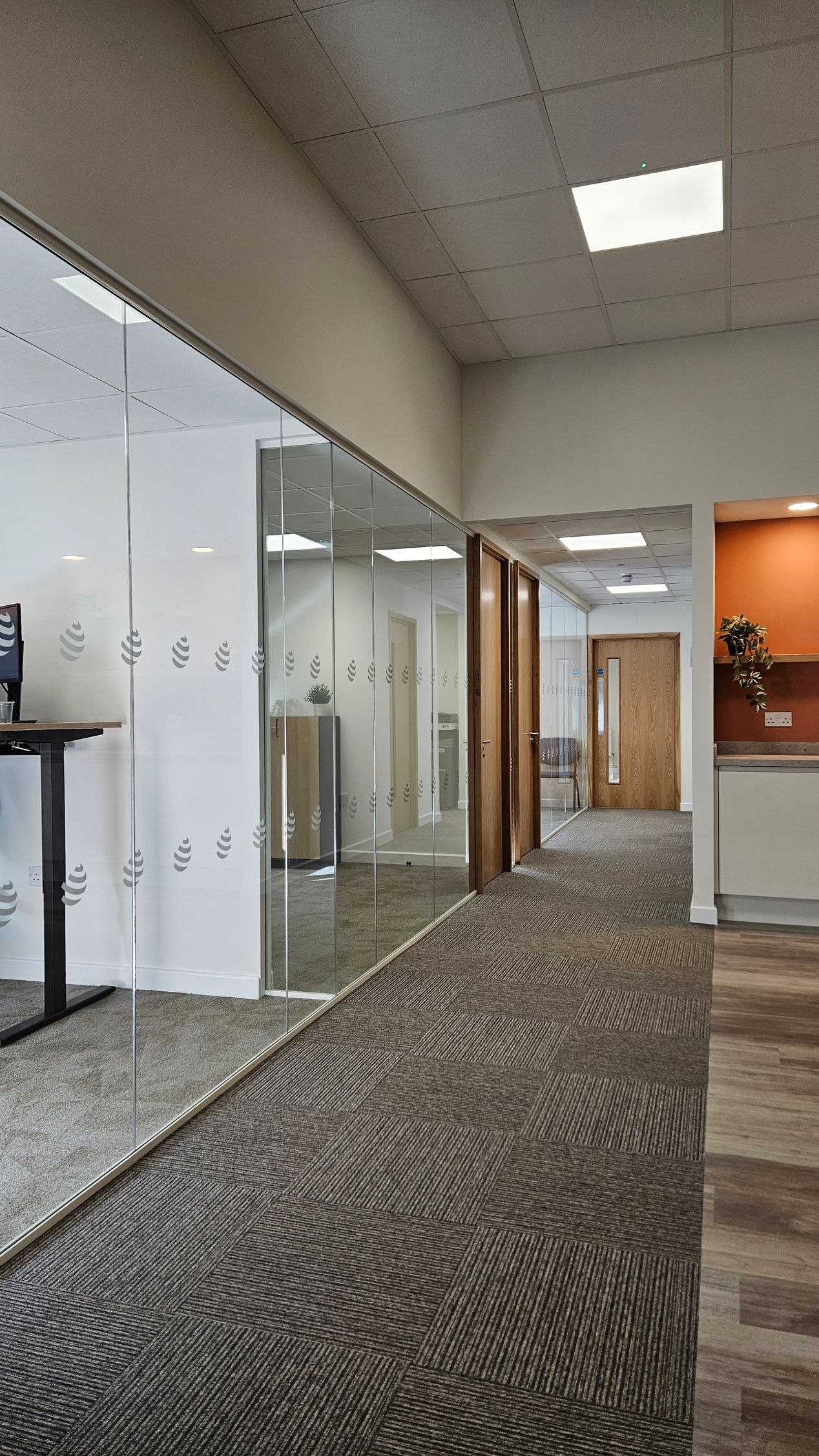 Stunning Single Glazed Office Glass Partitions by Clear Divide in Cramlington, Northumberland