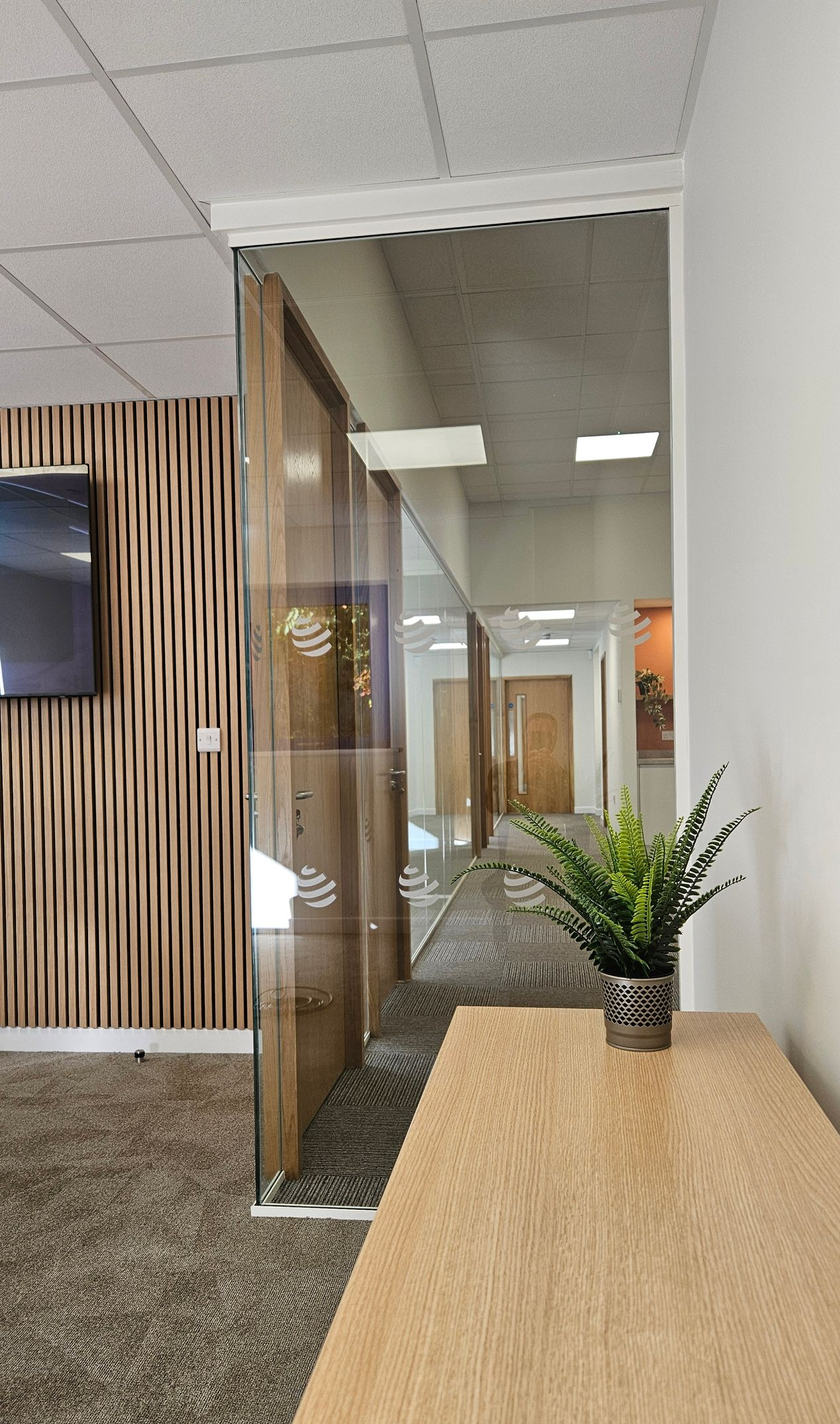 Stunning Single Glazed Office Glass Partitions by Clear Divide in Cramlington, Northumberland