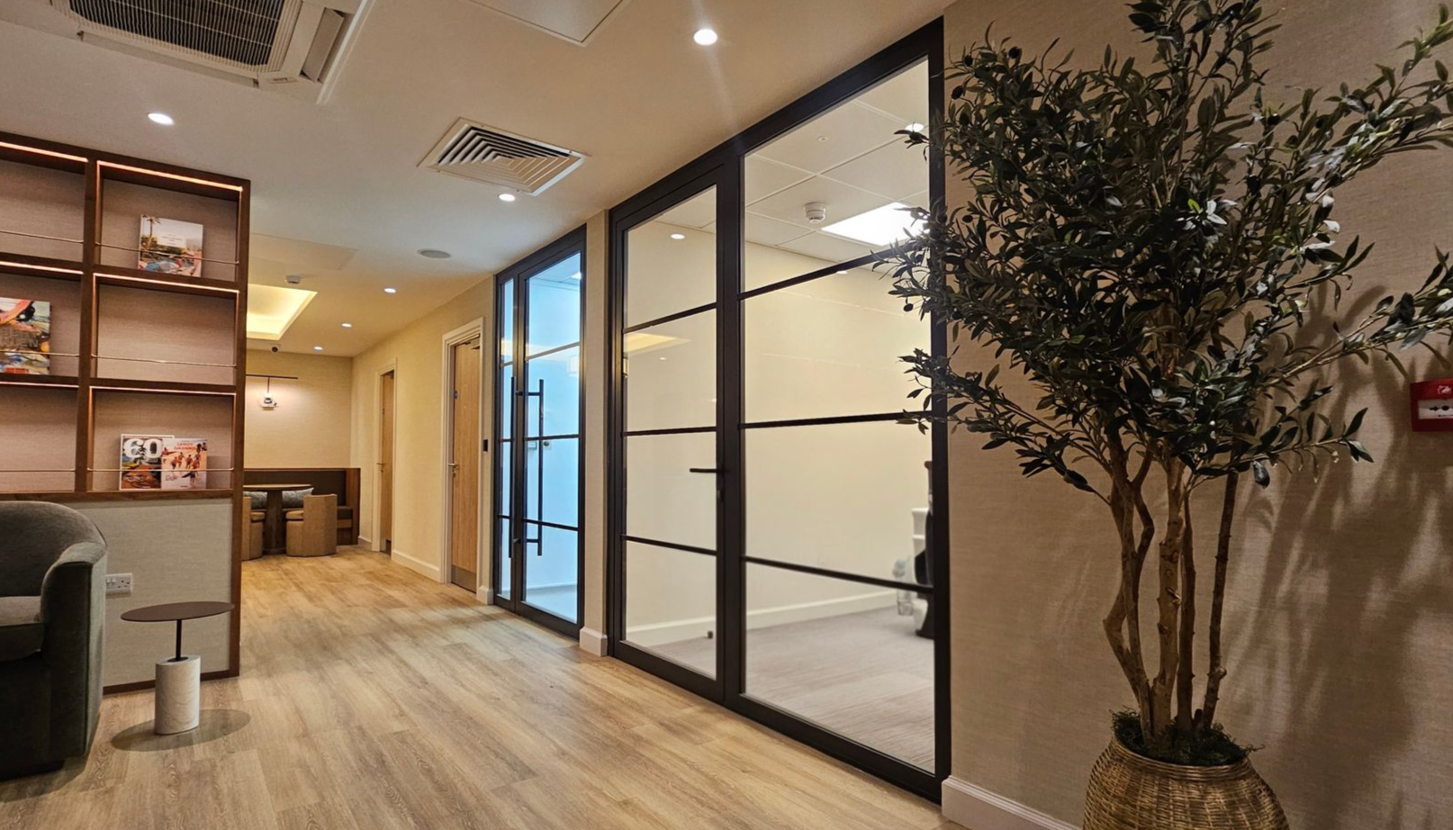Steel Single Glazed Fire Screens with Single Glass Door Sets including Banded / Crittall Style Bars in Team Valley, Gateshead