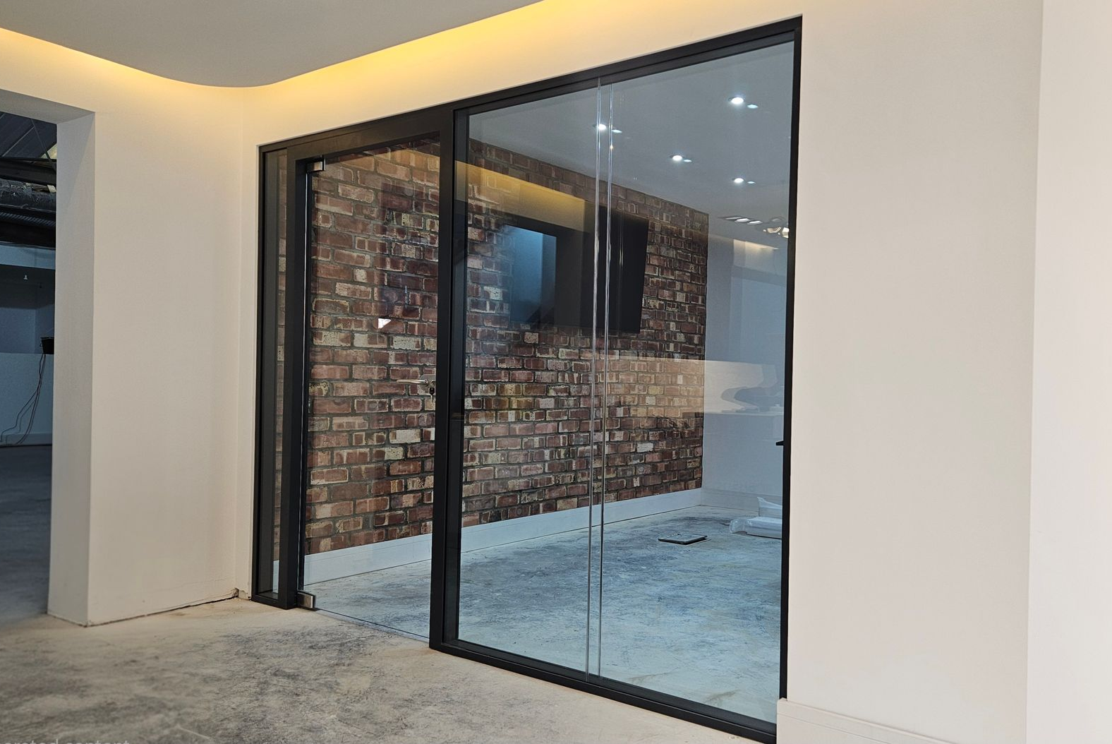 Acoustic Glass Partition & Glass Door, Installed Team Valley, Gateshead by Clear Divide