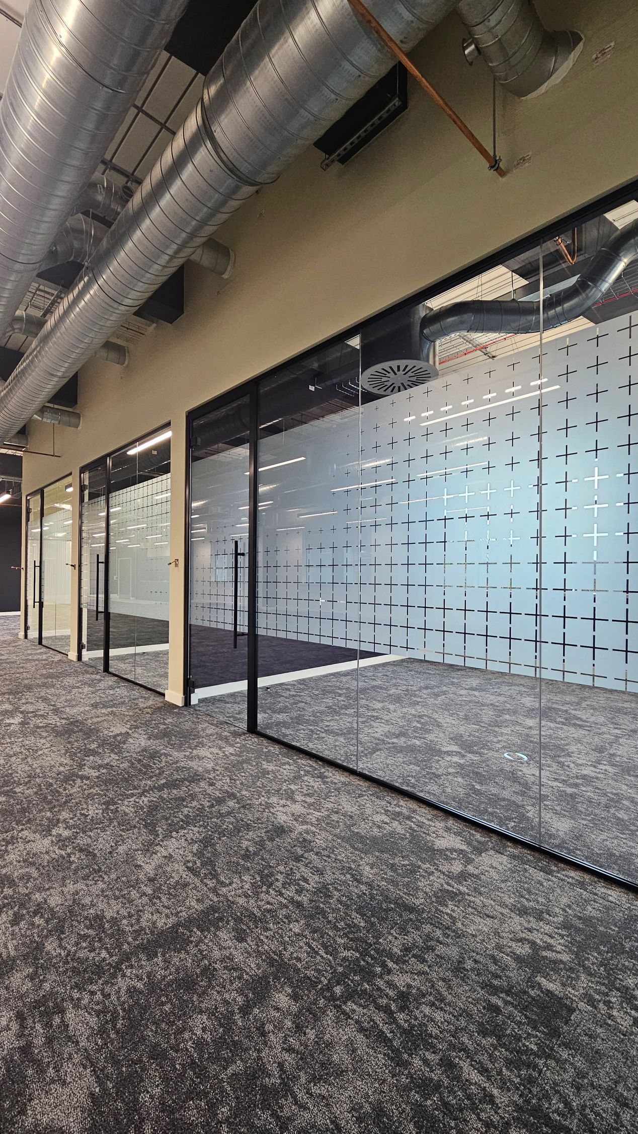 Single Glazed Office Glass Partitions in Newcastle City Centre