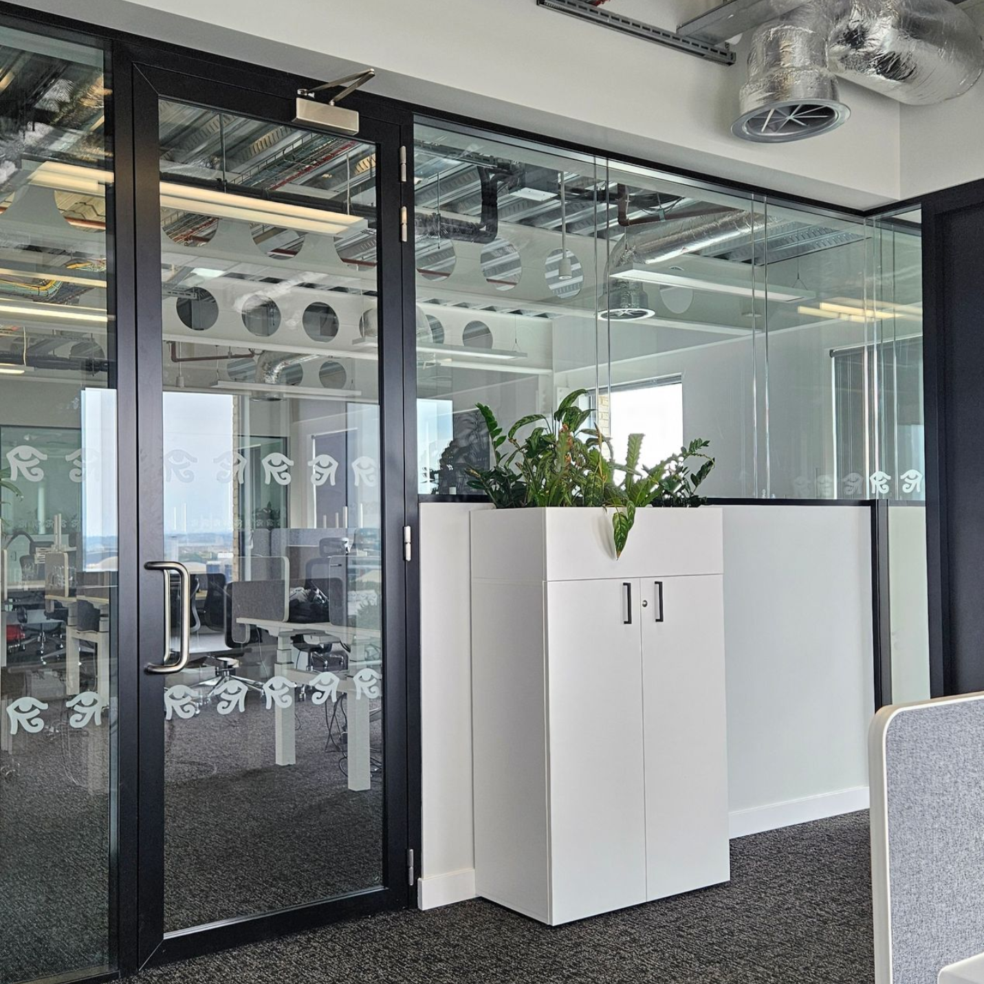 Acoustic Double Glazed Office Partition installed in Middlesborough, Teesside