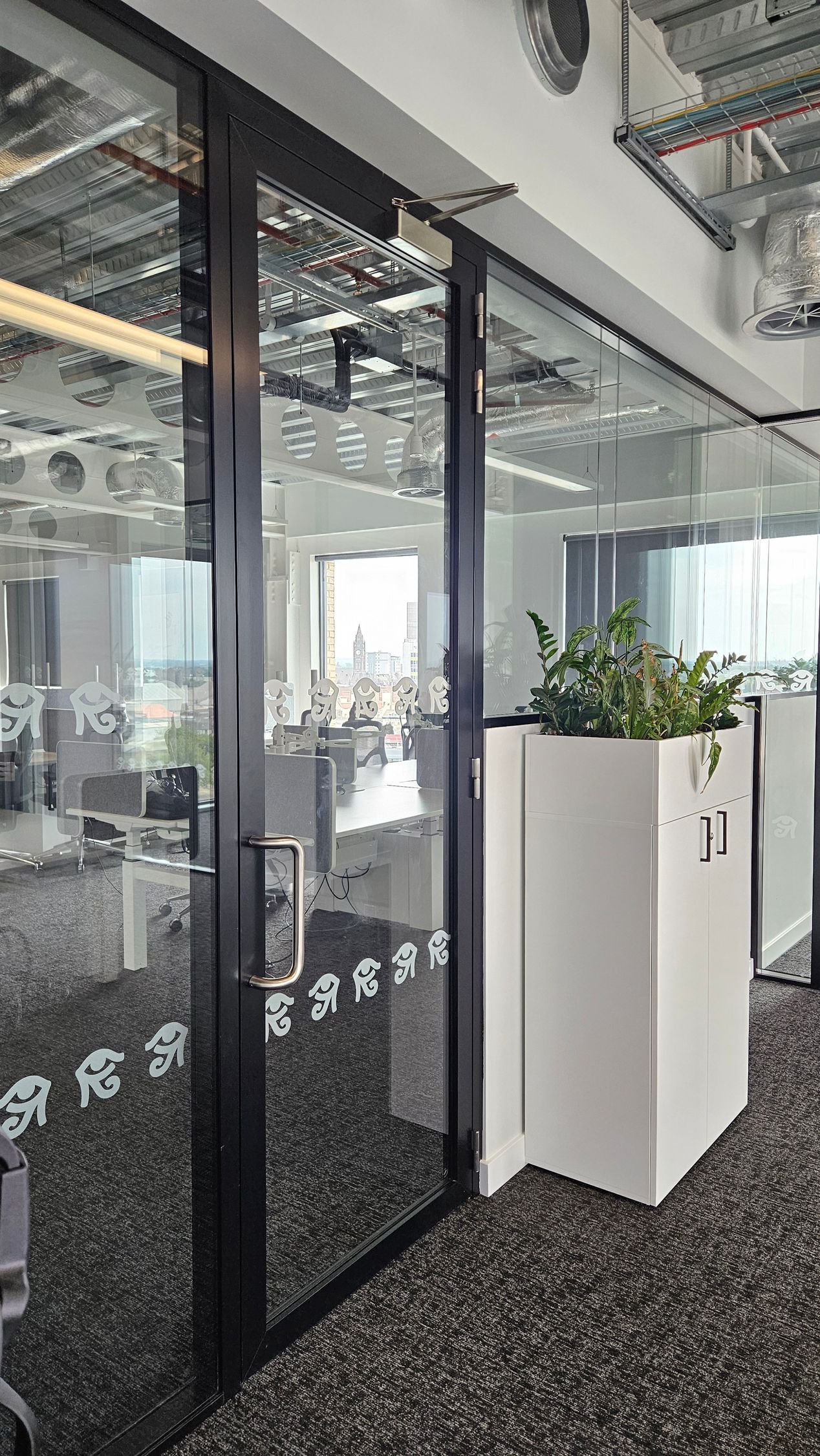 Acoustic Double Glazed Office Partition installed in Teesside