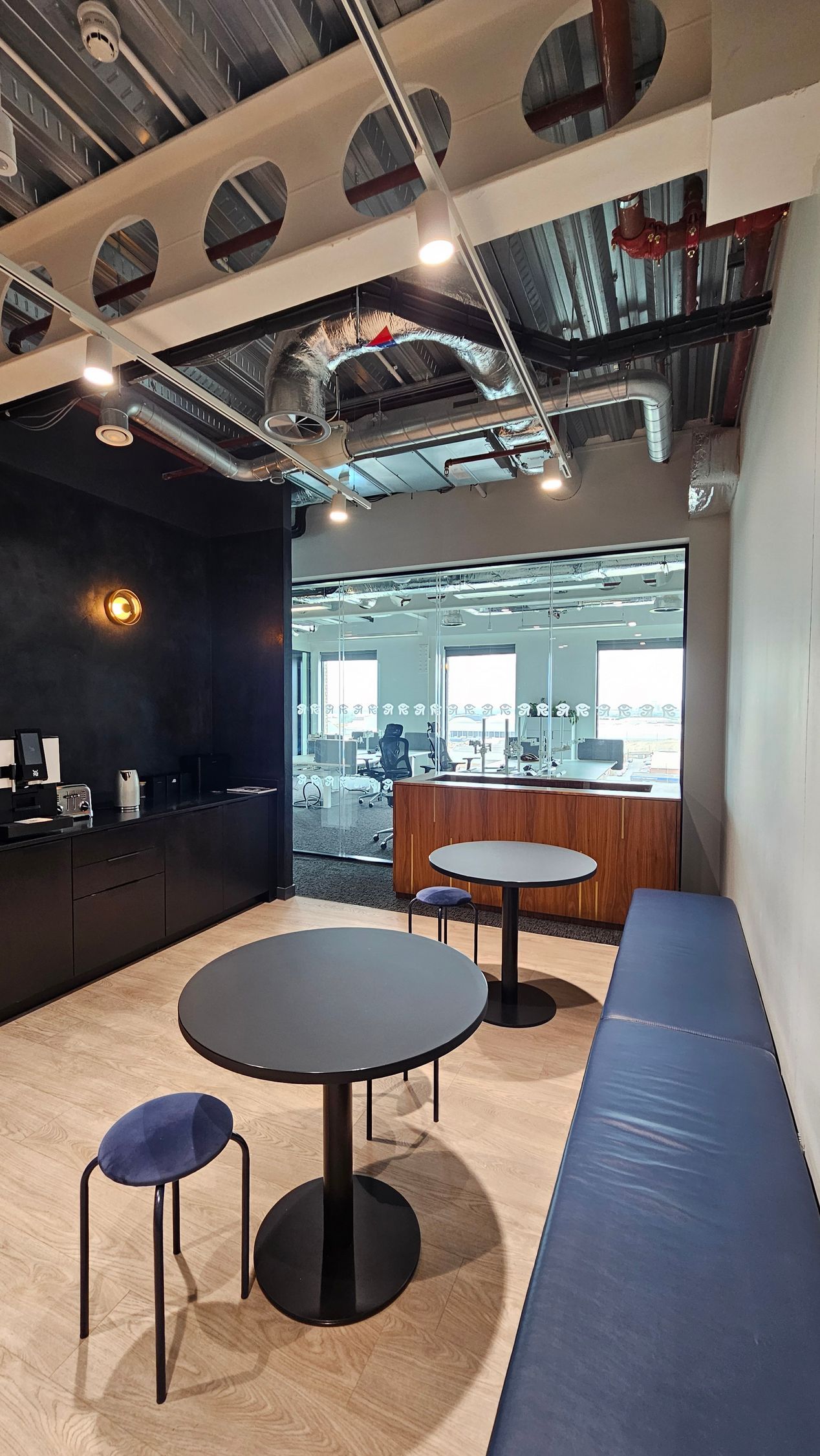 High end commercial glass partition installation in Middlesbrough, Teesside