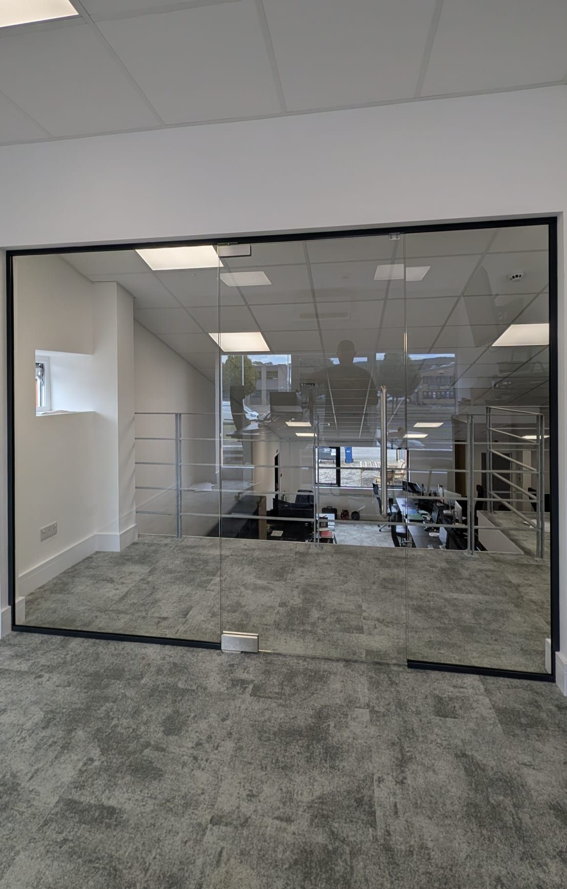 Glass office partitions Newcastle and Gateshead