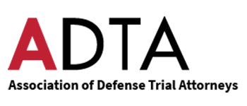 The logo for the association of defense trial attorneys