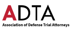 The logo for the association of defense trial attorneys