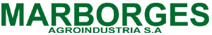Logotipo da Marborges Agroindustria SA em texto verde sobre fundo branco.