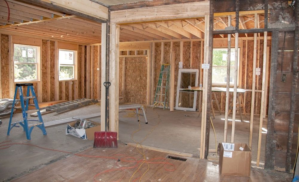 House Under Construction with Wooden Frames — NBM Constructions in Wodonga