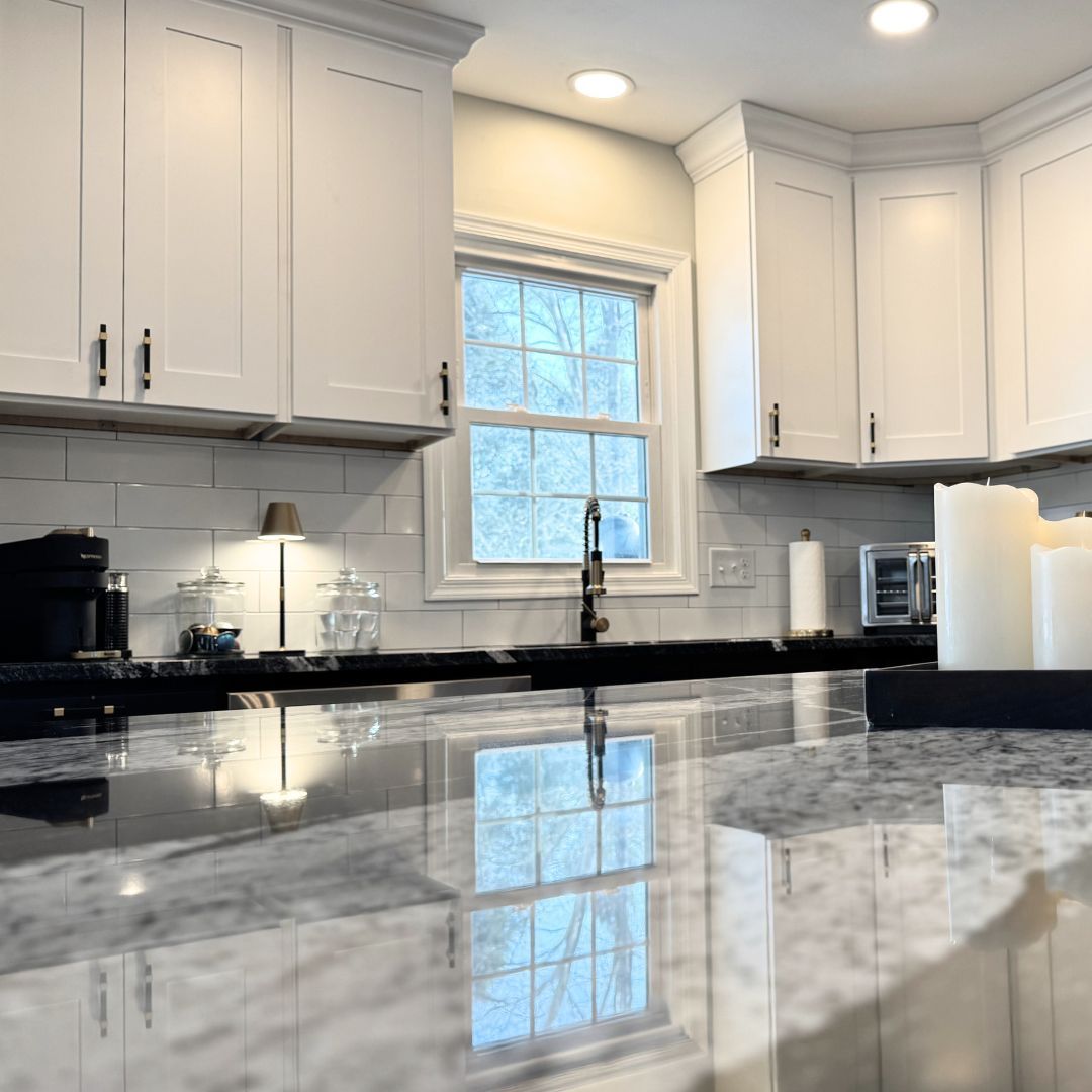 Kitchen Remodel with Marbled Countertop