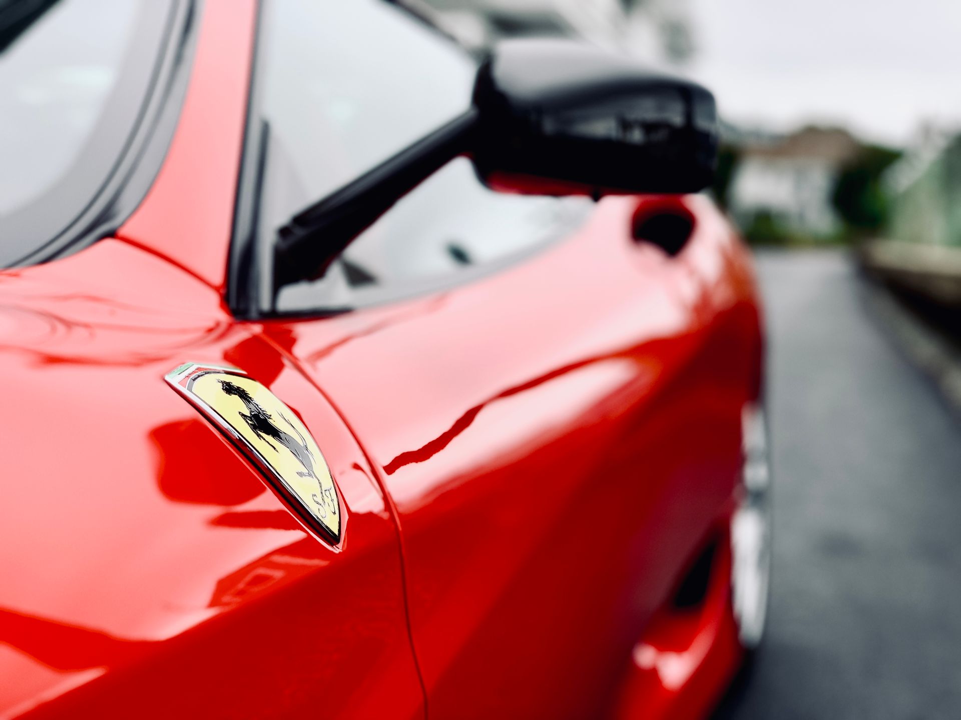 red Ferrari 