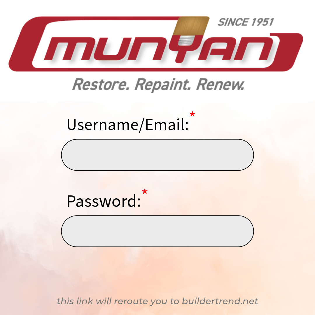 A sign that says munyan restore repaint renew