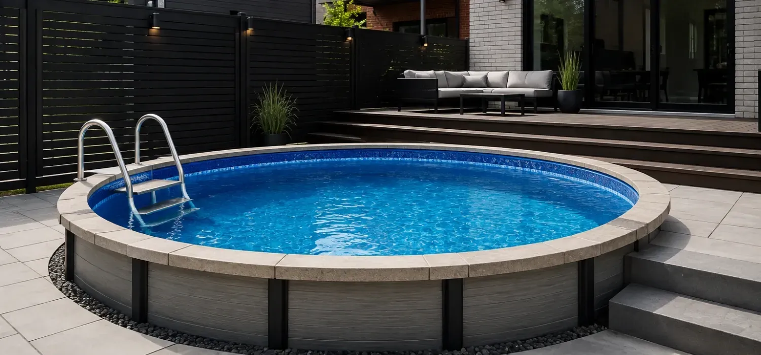 Semi-Inground Pool