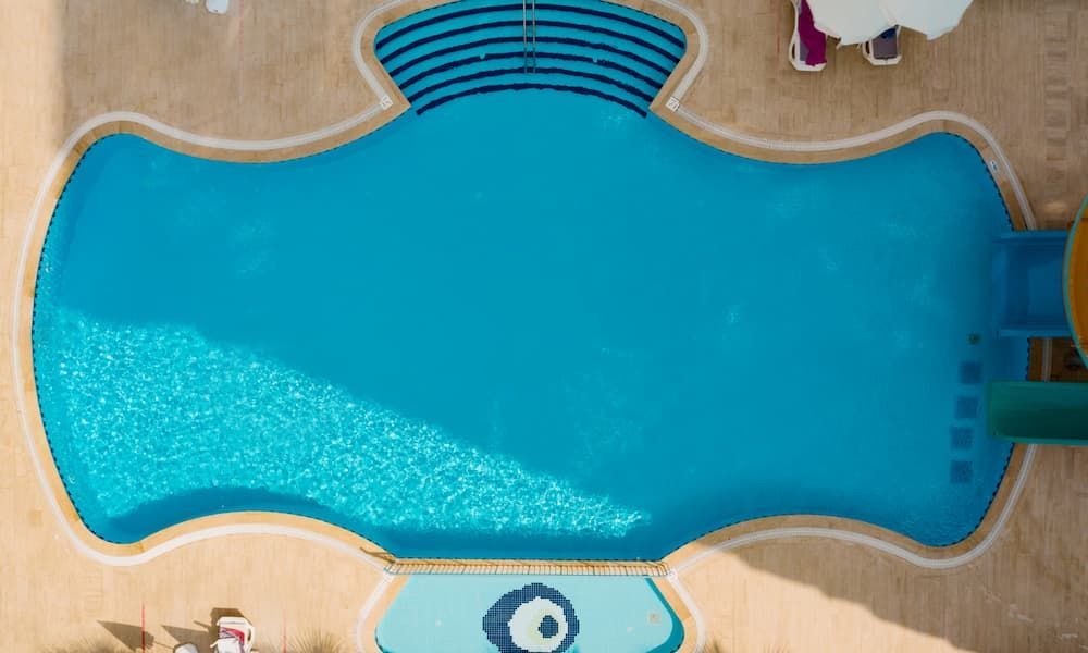 Large backyard pool