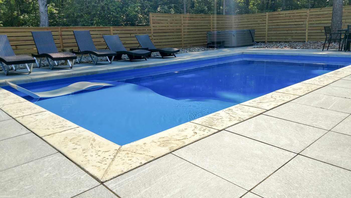 Swimming pool deck