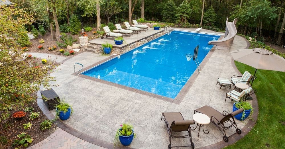 huge inground pool