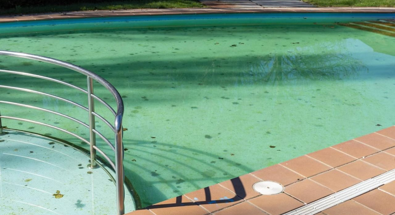 cloudy or dirty pool water