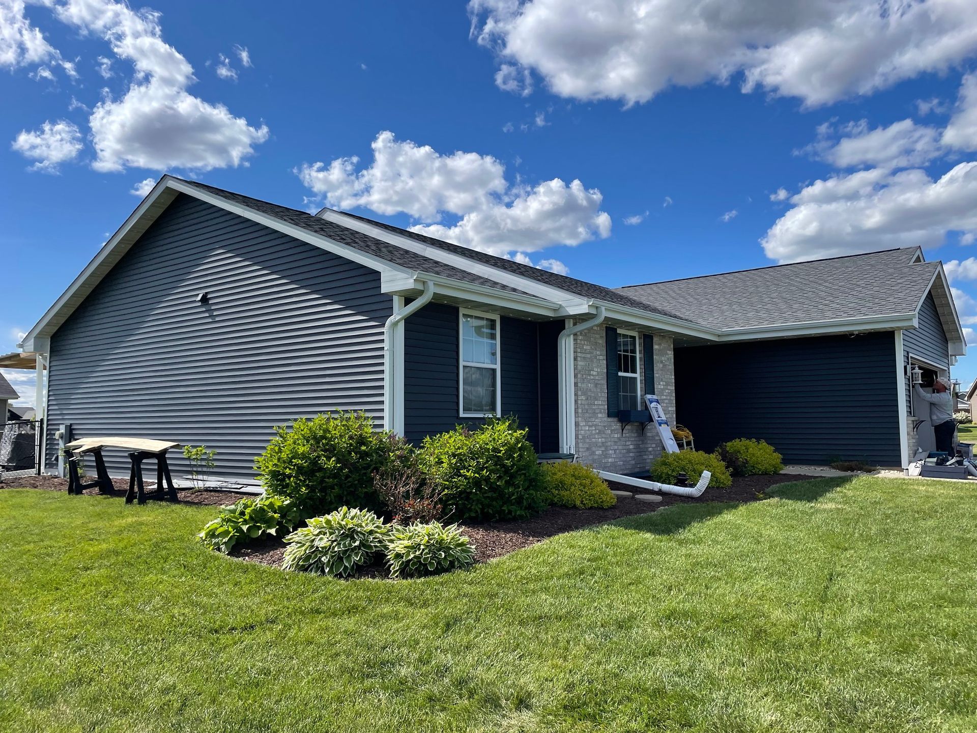 new roof and siding installed by DMR Exteriors in Beloit, WI