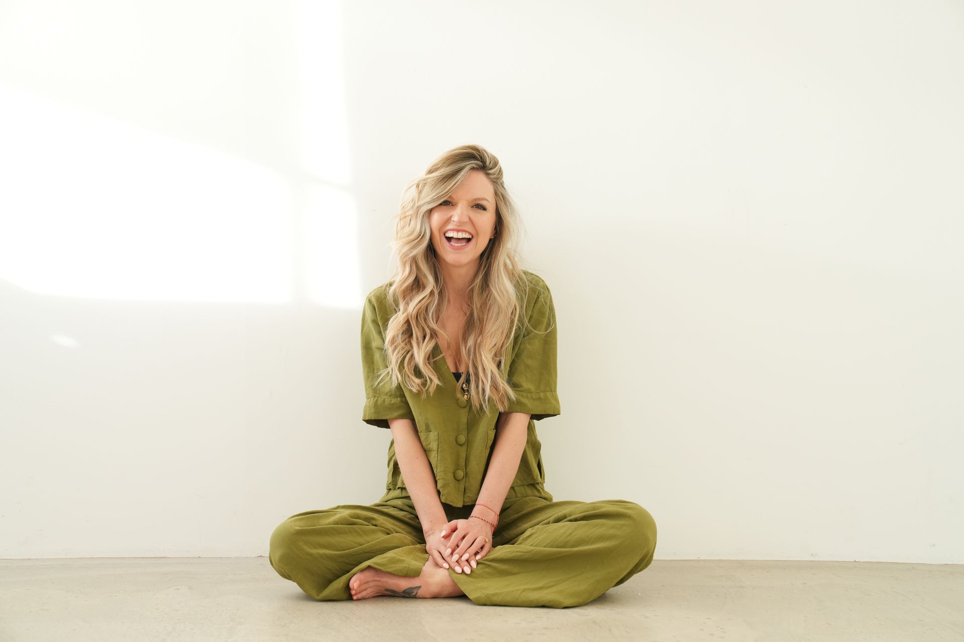 Maude Hirst at OM Yoga Show London