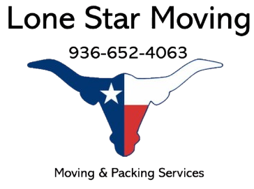 Lone Star Moving logo with Texas outline, phone number 936-652-4063, and &ldquo;Moving & Packing Services&rdquo; text