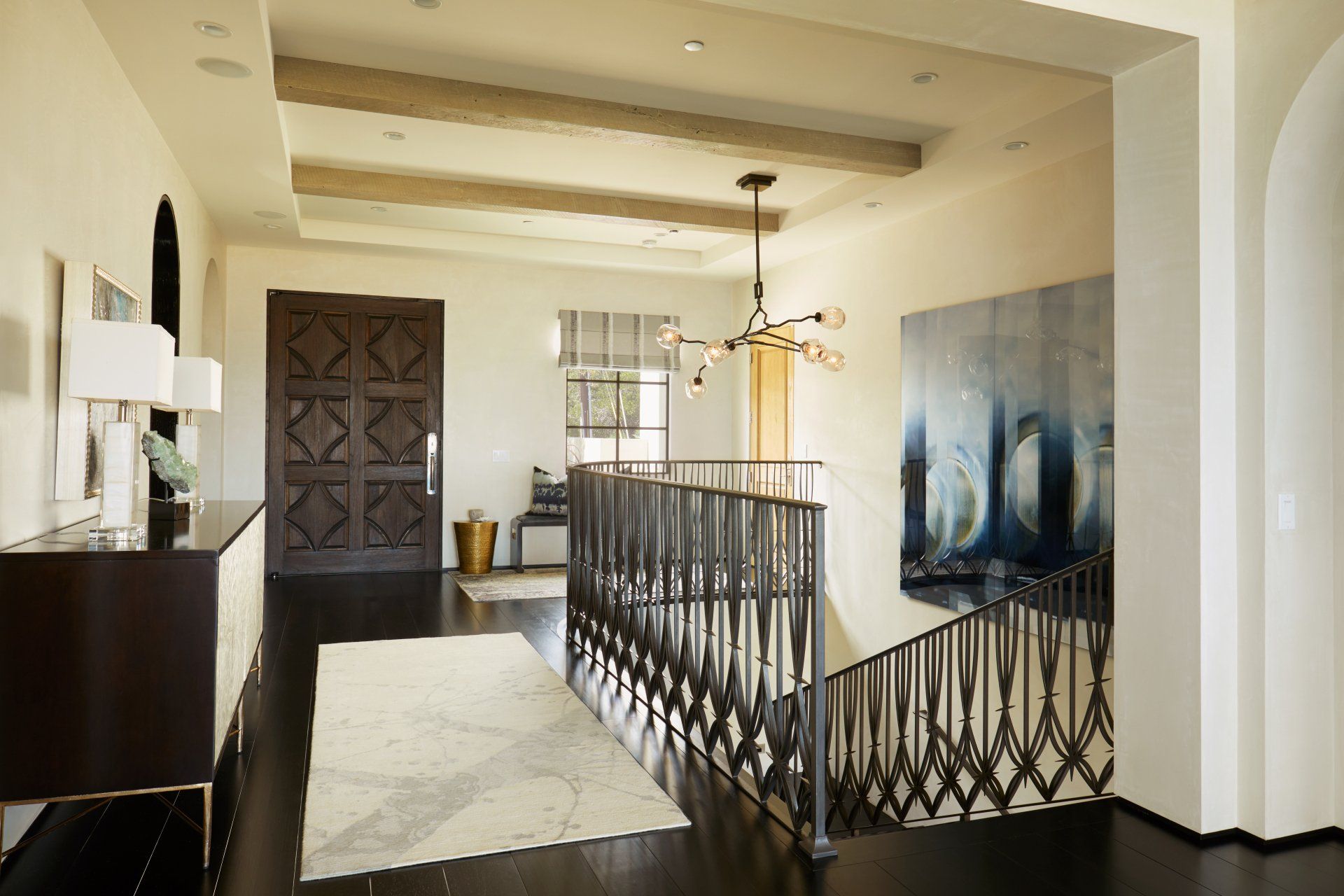 Interior of Laguna Beach Hilltop Cottage designed by Oatman Architects