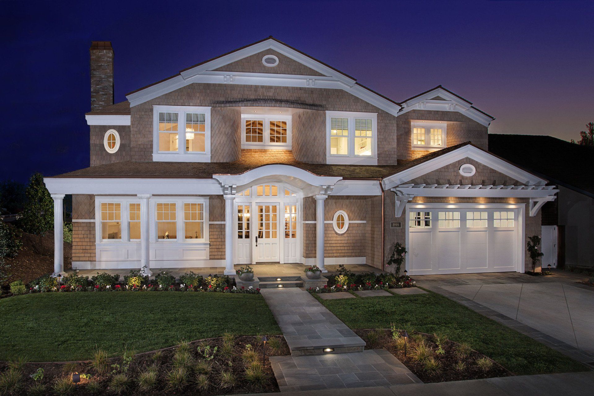 Exterior of a Newport Beach house designed by Oatman Architects