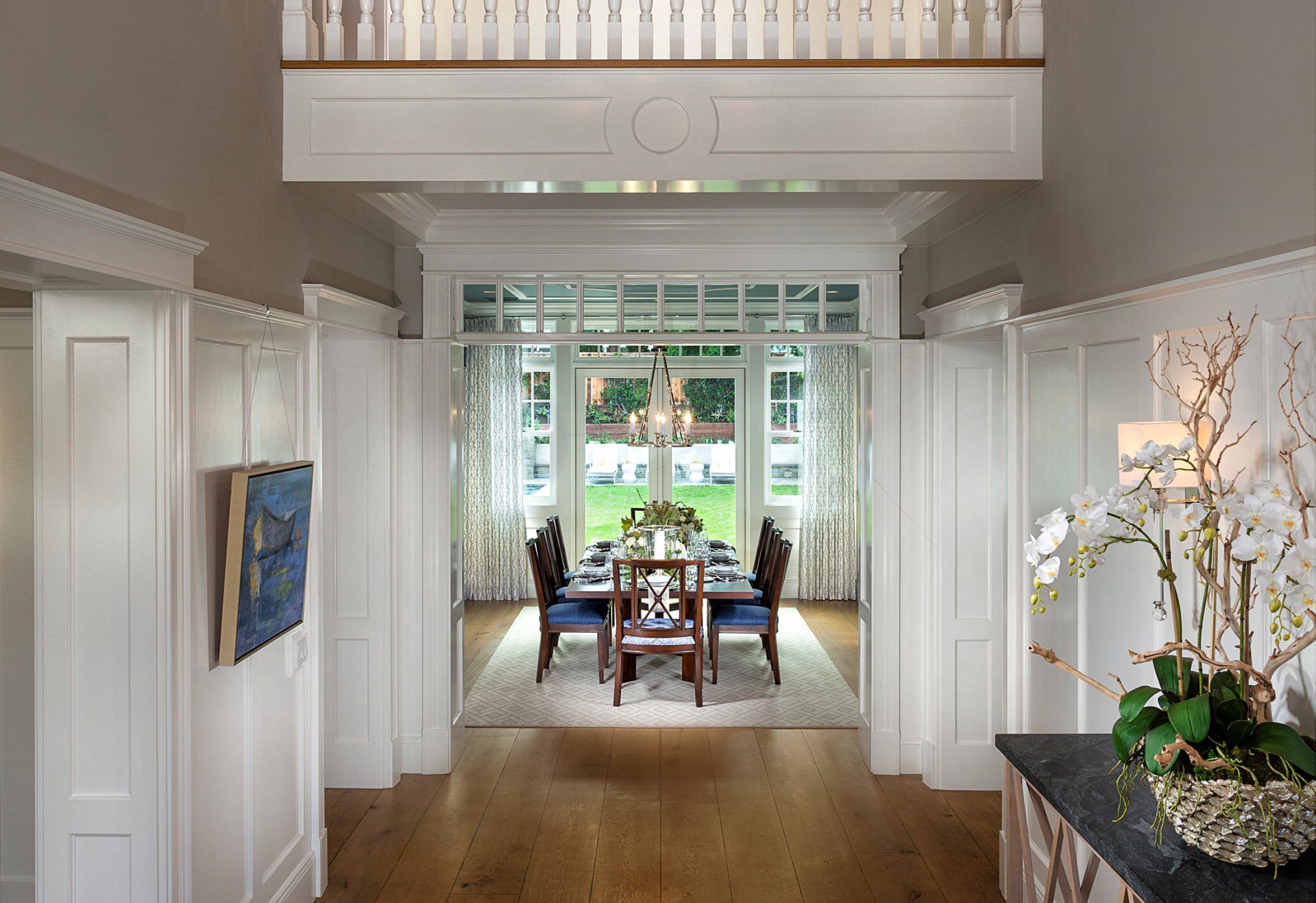 Dining Room in a Newport Beach house designed by Oatman Architects