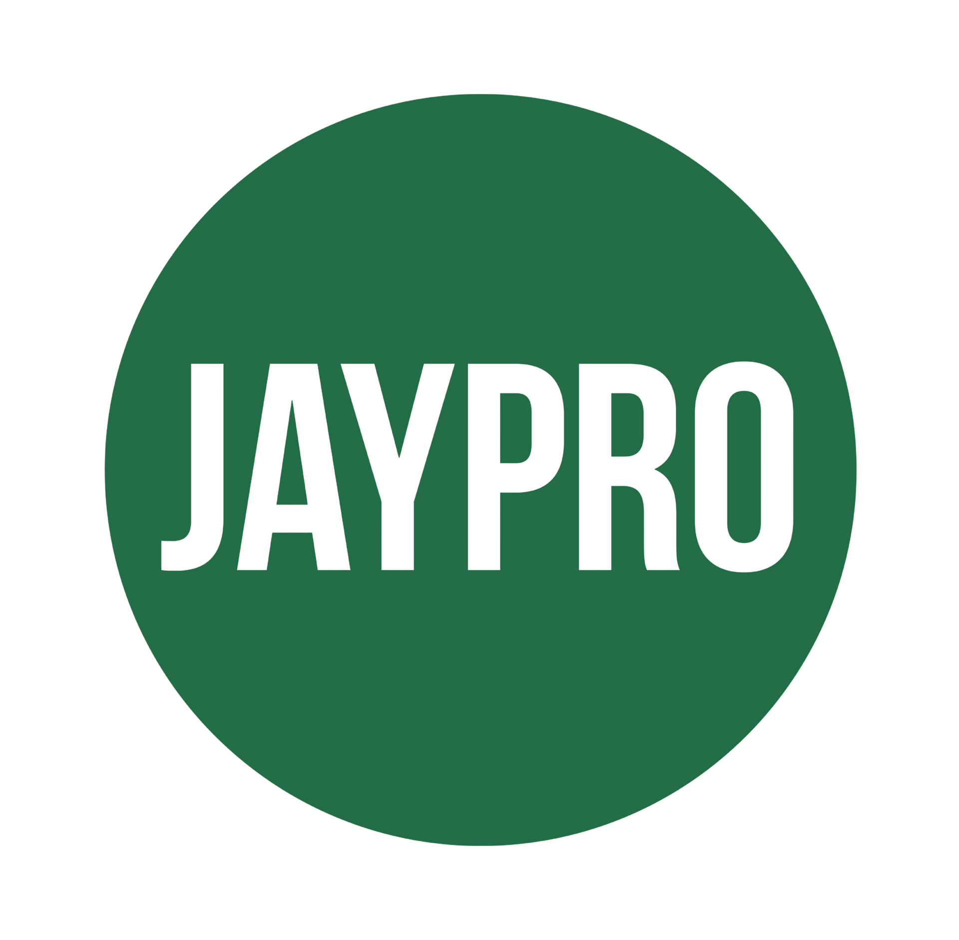 Green circle logo with white “JAYPRO” text