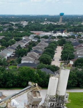 Residential neighborhood arial view