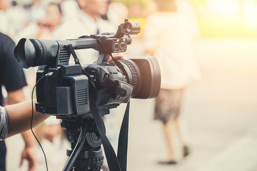 Camera man recording