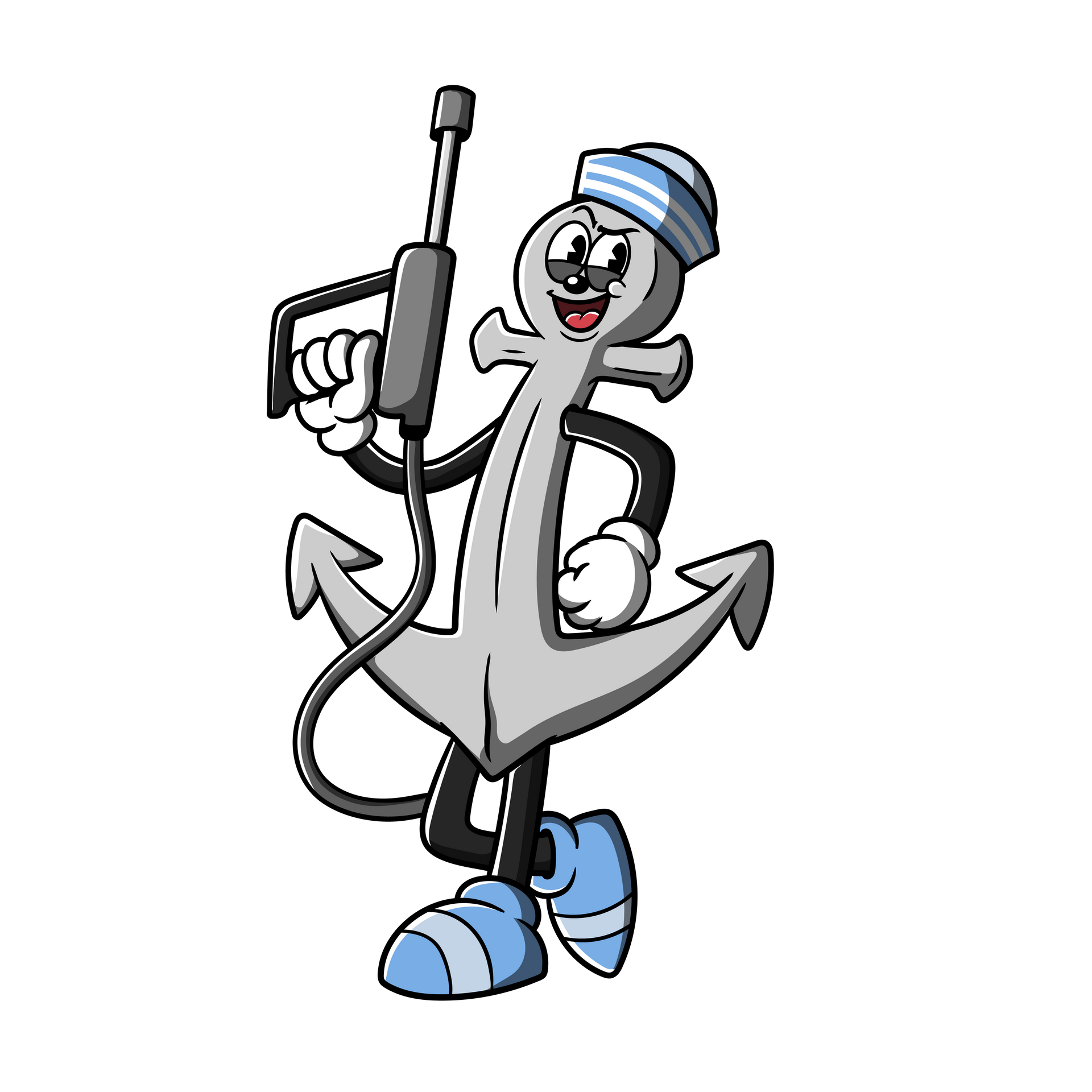 Seaway Pressure Washing mascot.