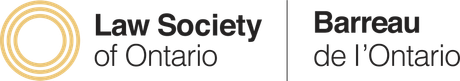 A logo for the law society of ontario