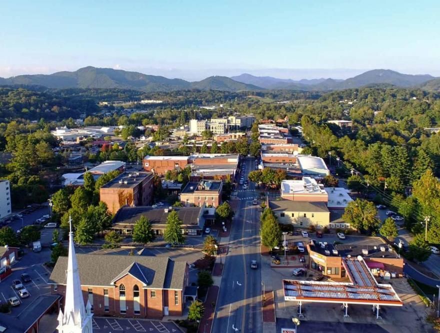 Waynesville drone shot