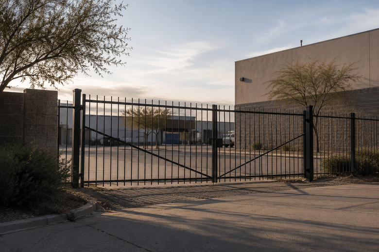 Custom metal gate installation in Chandler