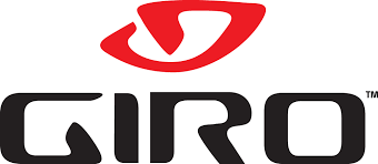 The giro logo is a red and black logo on a white background.