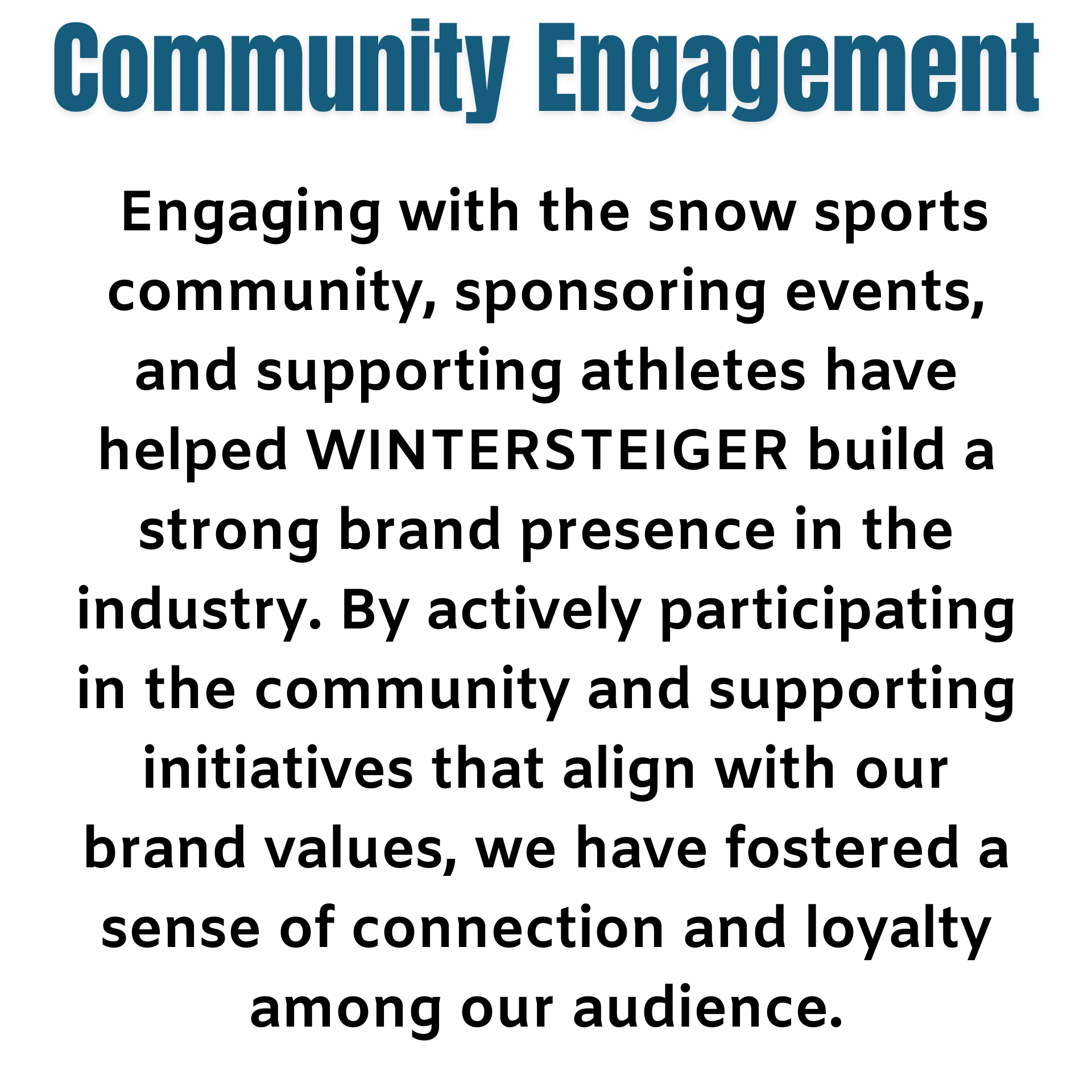 A poster that says community engagement on it