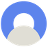 Broda Coaching Logo with colors blue, white, and gray.