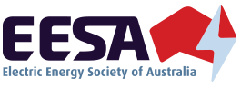 EESA logo with purple and red lettering and the words “Electric Energy Society of Australia”