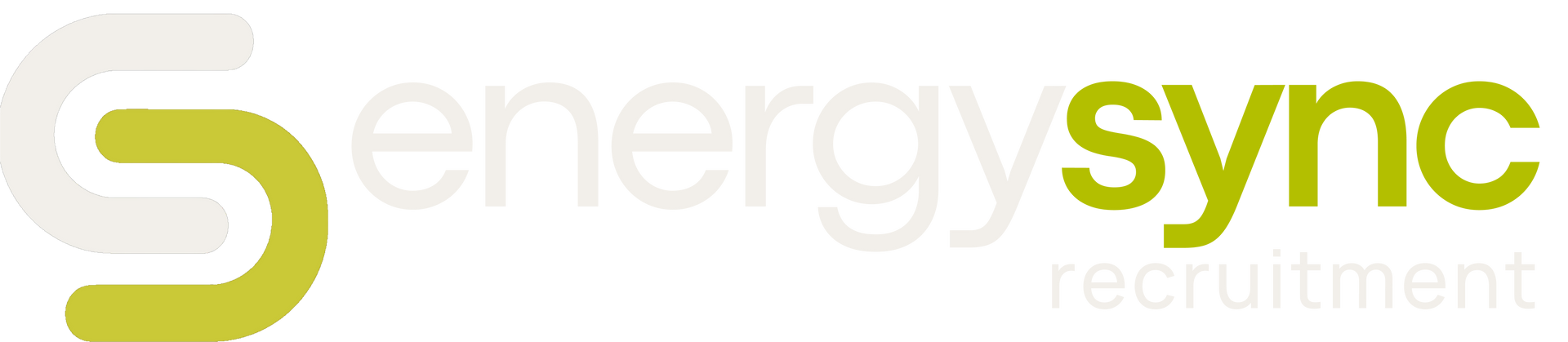 Energy Sync Recruitment logo with green and gray text and a stylized green “S” icon