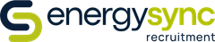 Energysync recruitment logo in green and blue with stylized “e” icon and gray tagline