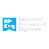 Blue RP Eng logo with the words “Registered Professional Engineers” in gray.