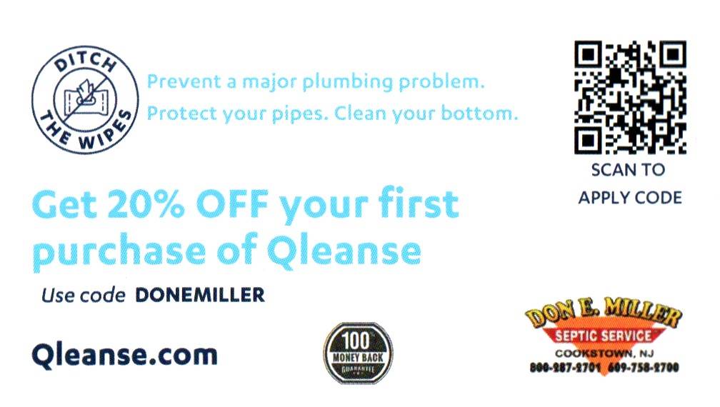 Qleanse QR Code— Worker Cleaning Septic Tank in Wrightstown, NJ Qleanse QR Code— Worker Cleaning Septic Tank in Wrightstown, NJ