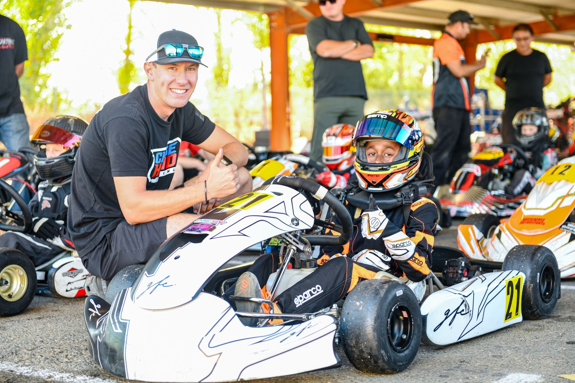 Kylo with his coach Chase Hand